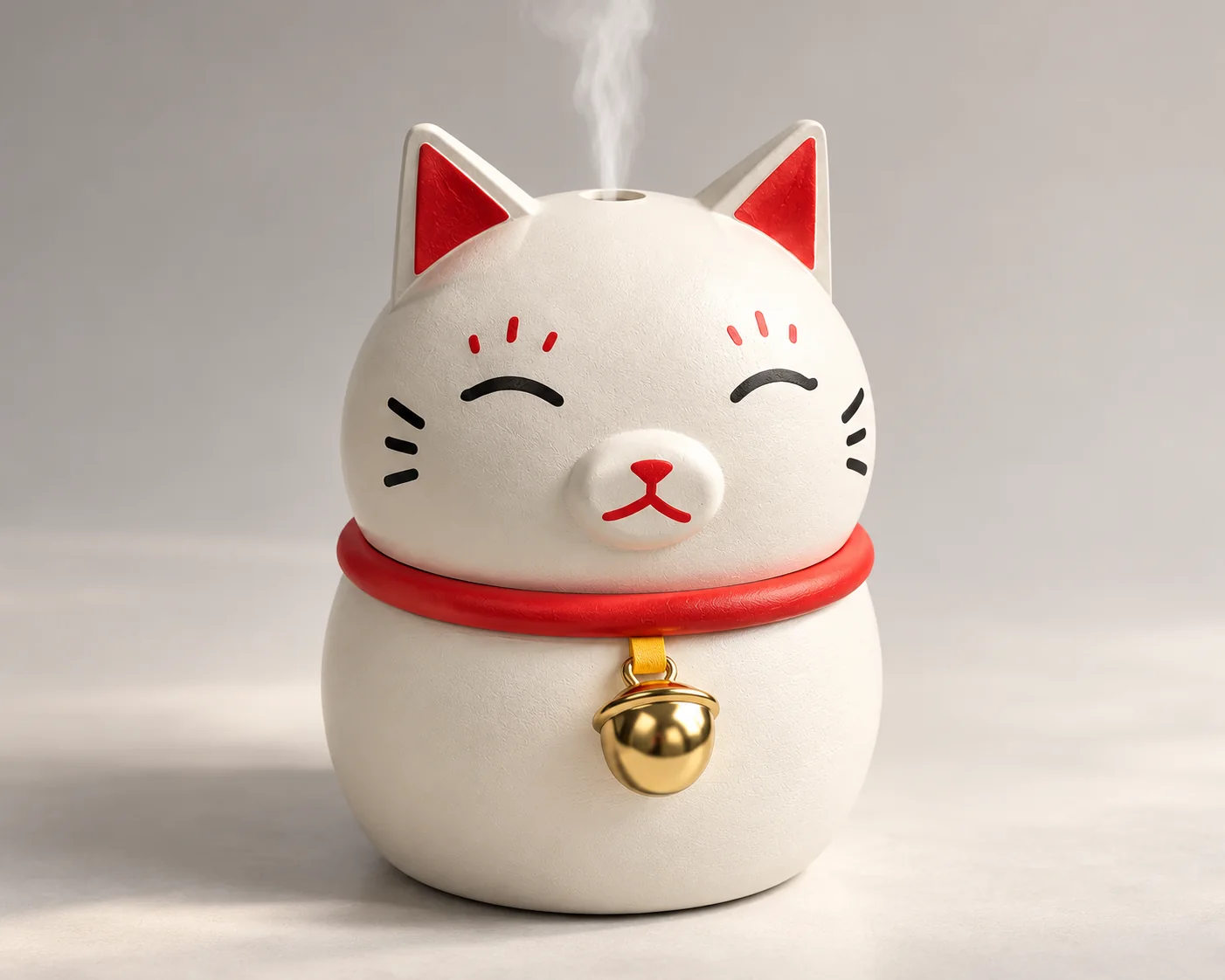 Render of the lucky cat diffuser misting