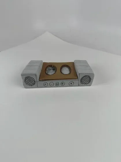 Foam prototype with two speaker cones